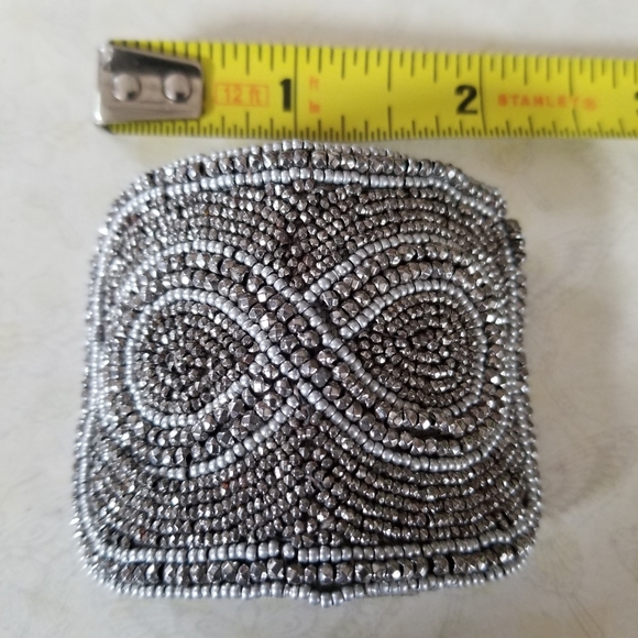 Vintage Antique Art Deco 1920s Made In France Beaded Shoe Clip Buckle Set - Picture 13 of 15